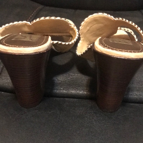 Victoria Spenser Sandals in Tan/Beige Heels - Picture 3 of 9